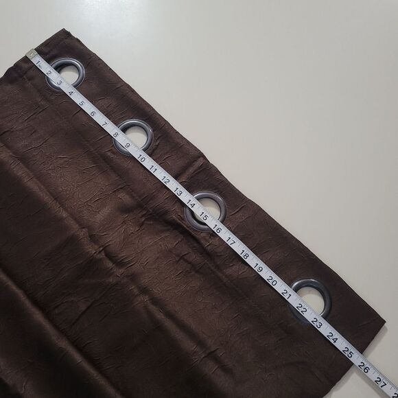 Better Homes and Gardens Chocolate Brown Solid Drapes with Grommets - Picture 5 of 6
